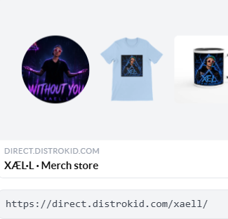 XÆL·L merch store preview